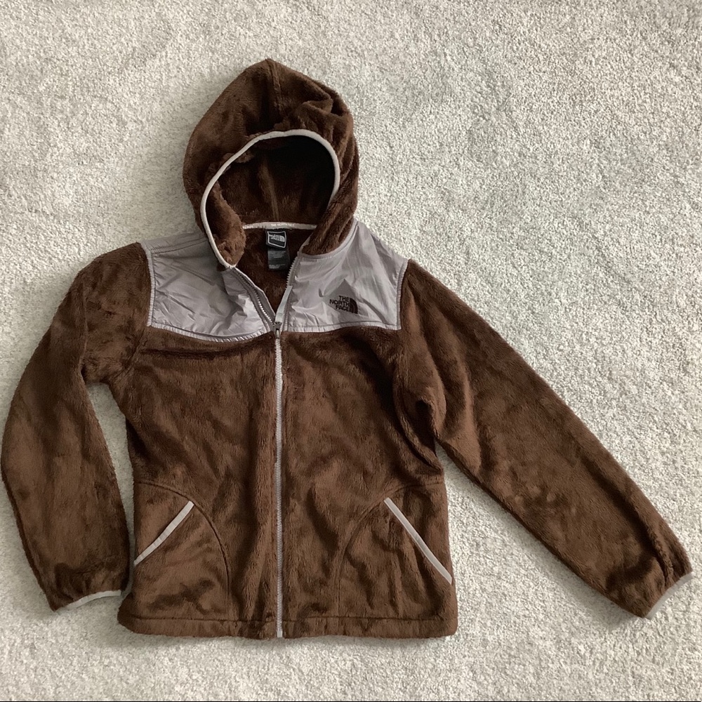 North Face Brown Jacket Girls size XL (18)